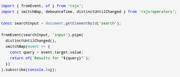 switchMap Operator