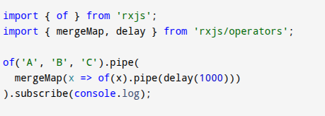 mergeMap Operator